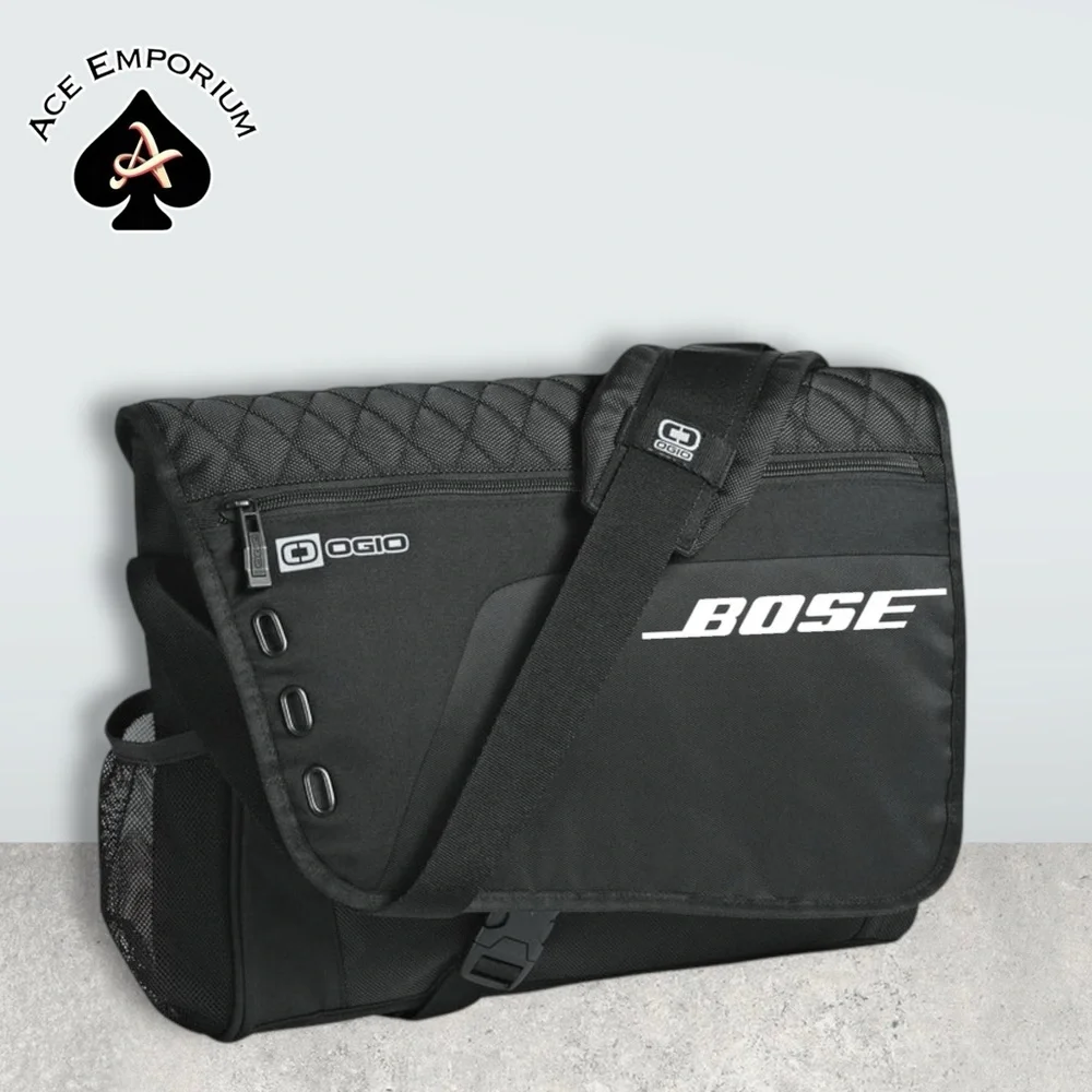 OGIO Black Quilted Messenger Bag